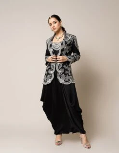 Blazer Set In Black -Africans Shop nkind24021bl2