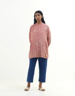 Pink 100% Silk Shirt