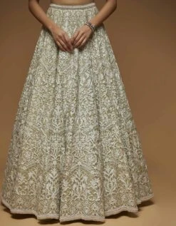 Peony Shade Self Work Lehenga Set -Africans Shop nslaslc22024