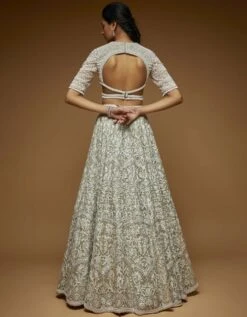 Peony Shade Self Work Lehenga Set -Africans Shop nslaslc2202b