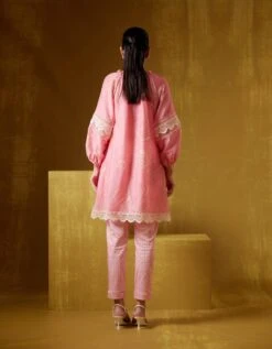 Nysa Print Pants In Pink -Africans Shop nyf23ppkb