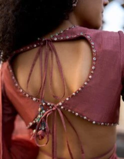 Mauve With Amber Venus Nyx Blouse -Africans Shop nyxblouseb