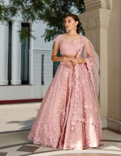 Lavender Embroidered Lehenga Set -Africans Shop osl5572