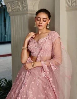 Lavender Embroidered Lehenga Set -Africans Shop osl5573