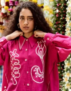 Pink Khajjiar Shirt -Africans Shop pa443