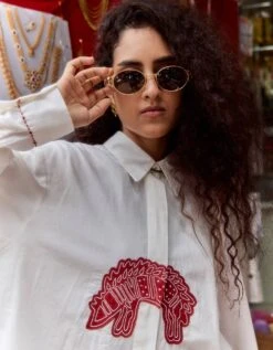 White Women'S Watson Shirt -Africans Shop pa494