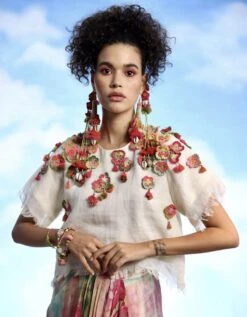 Ivory Sophia Top -Africans Shop pal054