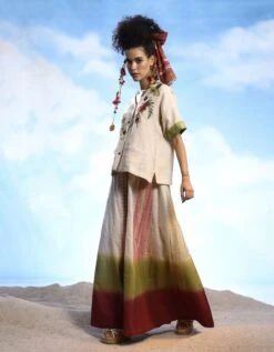 Ecru/Mehroon Zara Top -Africans Shop pal213