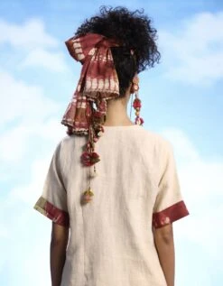 Ecru/Mehroon Zara Top -Africans Shop pal214