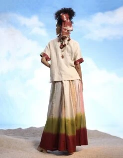 Ecru/Mehroon Zara Top -Africans Shop pal21b