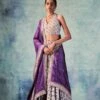 Grey Printed Lehenga Paired With Halter Neck Blouse & Dupatta -Africans Shop pb1031 1