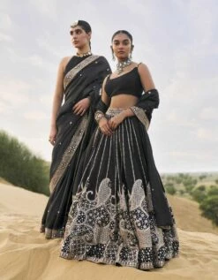 Black Rani Sa Lehenga Set -Africans Shop pb376b