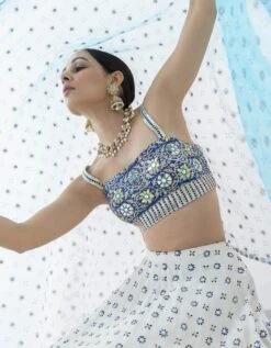 Off White Raatrani Lehenga Set -Africans Shop prrr0014