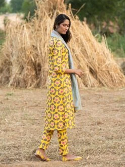 Kamal Buta Yellow Pant -Africans Shop rang 127yellow 3