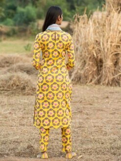 Kamal Buta Yellow Pant -Africans Shop rang 127yellow b