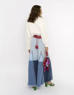 The Pattern Block Shirt W Multi Colour Corals & Lace Details 9 The Pattern Block Shirt W Multi Colour Corals & Lace Details -Africans Shop rarasss202330b