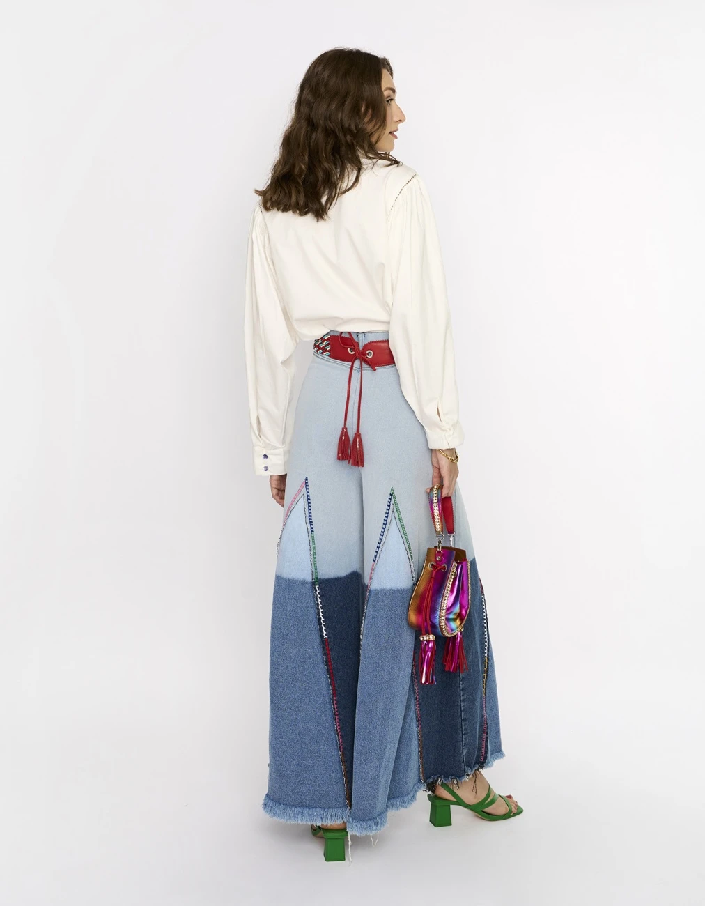 The Pattern Block Shirt W Multi Colour Corals & Lace Details 6 The Pattern Block Shirt W Multi Colour Corals & Lace Details - Image 4