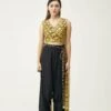Mustard Top With Black Cotton Dhoti 1 Mustard Top With Black Cotton Dhoti -Africans Shop rjs6421