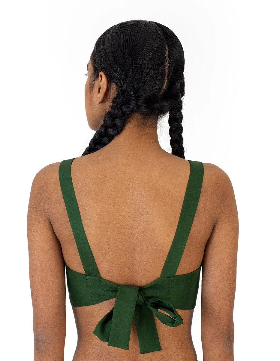 Forest Green Ahmadi Blouse 4 Forest Green Ahmadi Blouse - Image 2