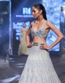 Ice Burst Tissa Lehenga Set -Africans Shop rmst012308b