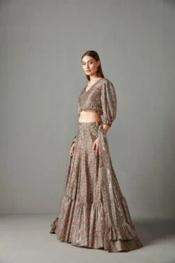 Gold Rabia Lehenga Set -Africans Shop rr18383184702