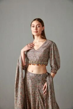 Gold Rabia Lehenga Set -Africans Shop rr18383184703