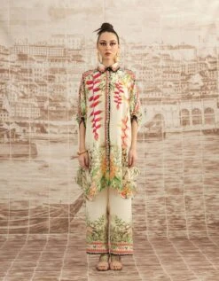 Beige Heliconia Kamara Shirt