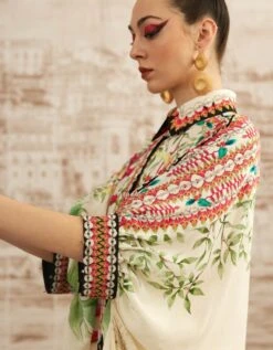 Beige Heliconia Kamara Shirt -Africans Shop rr263126