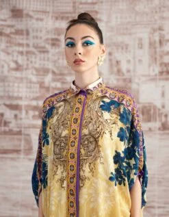 Mustard Vagator Kamara Shirt -Africans Shop rr263315