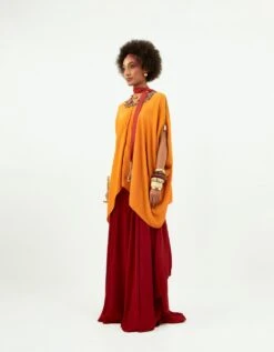 Topaz And Sindoor Fizaa Kaftan Tunic Set -Africans Shop rt23amtu12sk43