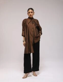 The Stylish Flair Shirt In Brown