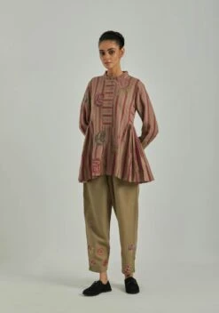 Beige Autumn Field Wool Top -Africans Shop saivr005ahwoolpl3