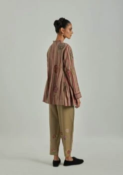 Beige Autumn Field Wool Top -Africans Shop saivr005ahwoolplb