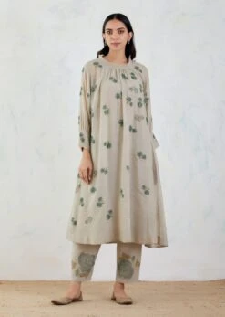 Sepia Beige Wool Pants (VR-008) -Africans Shop saivr070cd 3