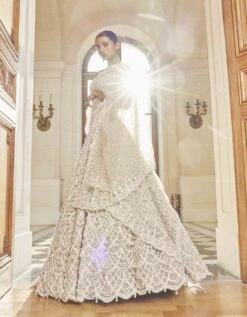 Nude Pearl Drop Lehenga Set 7 Nude Pearl Drop Lehenga Set -Africans Shop sc23492