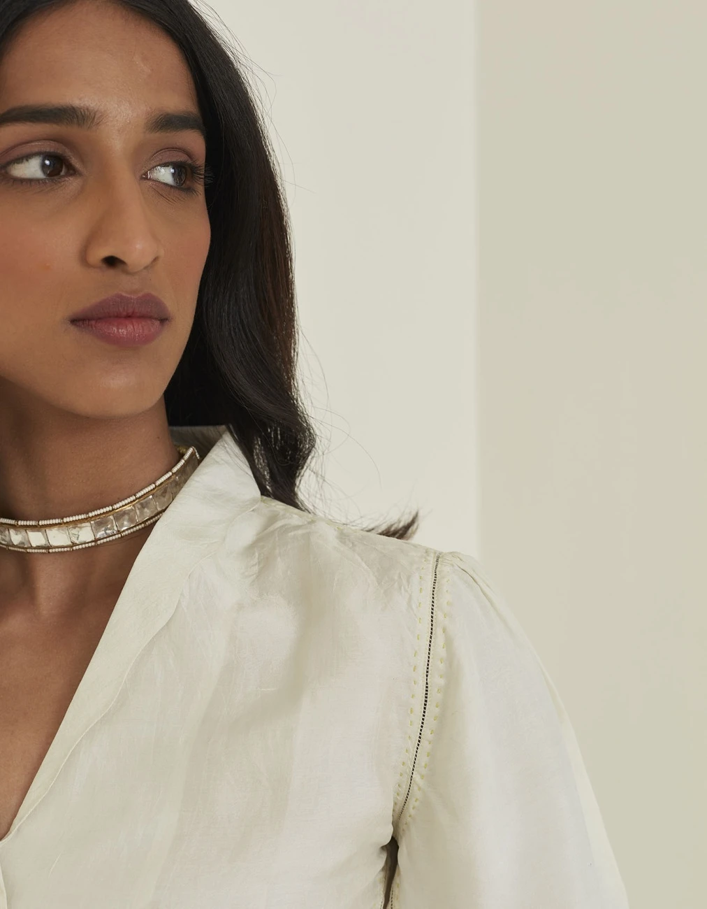 Panache Ivory Mulberry Silk Blouse 4 Panache Ivory Mulberry Silk Blouse - Image 2