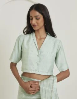 Panache Seafoam Mulberry Silk Blouse