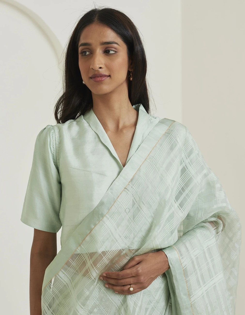 Panache Seafoam Mulberry Silk Blouse 4 Panache Seafoam Mulberry Silk Blouse - Image 2