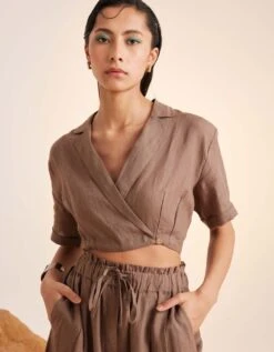 Ash Overlap Crop Top