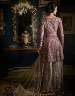 Ruby Silver Sharara Set -Africans Shop ss5312b