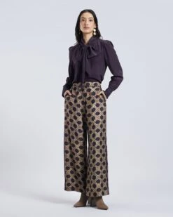 Ajrakh Print Silk Pant