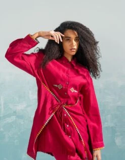 Nile Tie Front Shirt -Africans Shop tfs41484