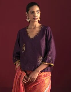 Tannu Blouse In Purple -Africans Shop tnublspplrjbr2