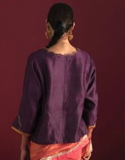 Tannu Blouse In Purple -Africans Shop tnublspplrjbrb