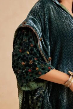 Ruhaani Kimono Sleeve Shirt In Blue -Africans Shop v2303a5