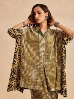 Ruhaani Kimono Sleeve Shirt In Off White -Africans Shop v2303b3