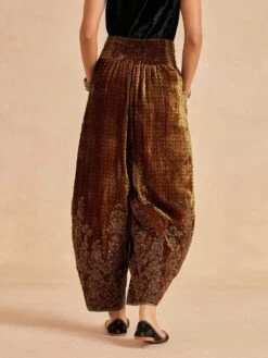 Ruhaani Embroiderd Cowl Ijar In Mustard -Africans Shop v2306db