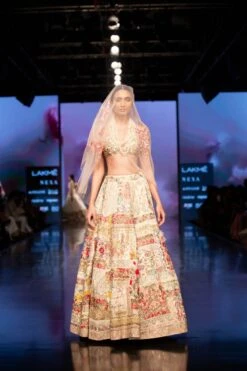 Upcycled Multi Patch Lehenga Set