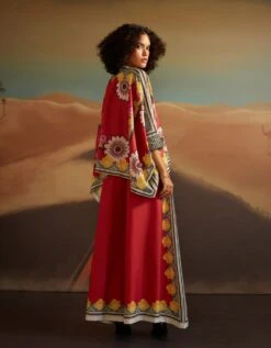 Floral Printed Cape Top -Africans Shop veaw2386b