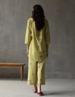 Water Lily Pants In Lime -Africans Shop wlpantlimeb